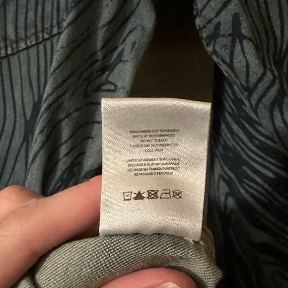 IRO Denim Printed Shirt Sz 36 - Picture 4 of 5